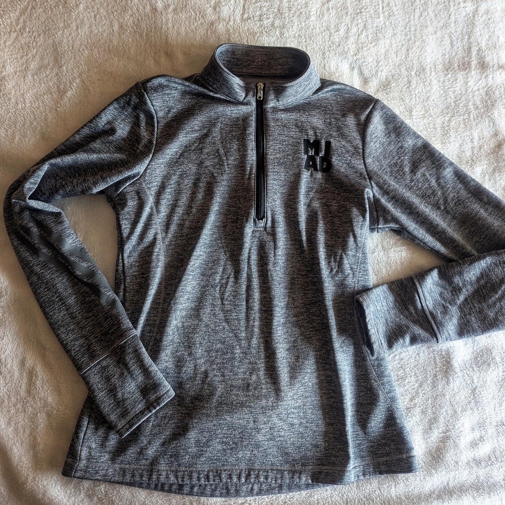 adidas Gray Quarter-Zip Sweatshirt